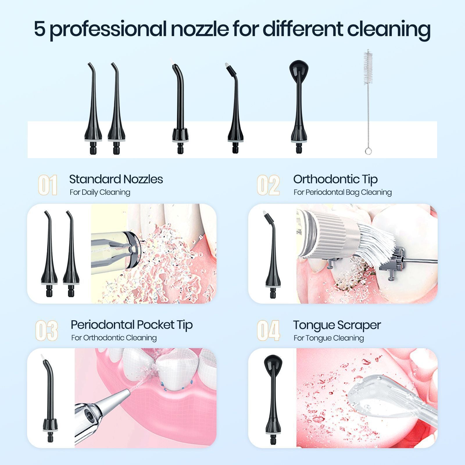 Electric Water Pick Portable Waterpik Factory Wholesale Dedicated Adult Home Use Smart Water Toothpick